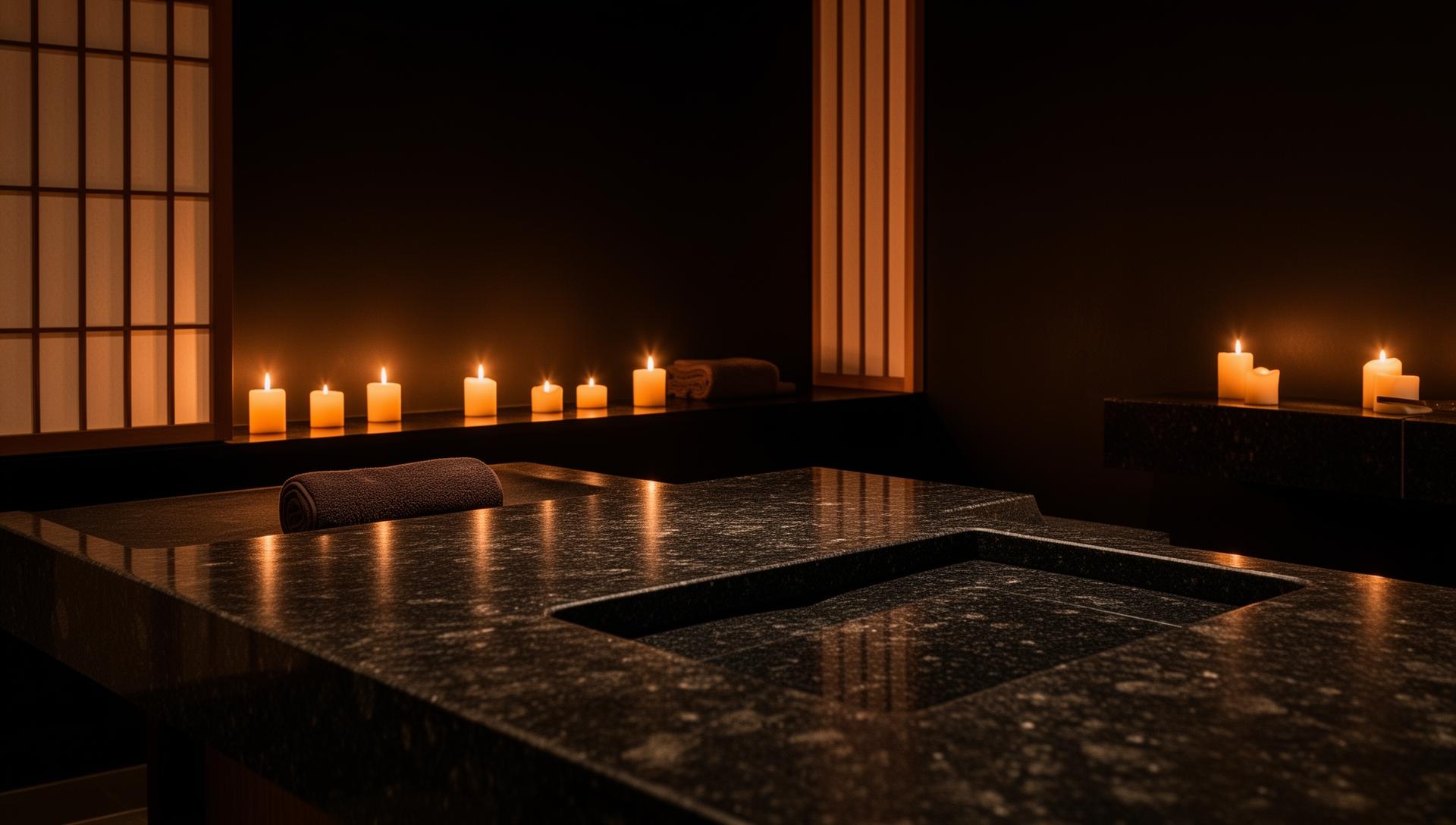 Luxury spa treatment room