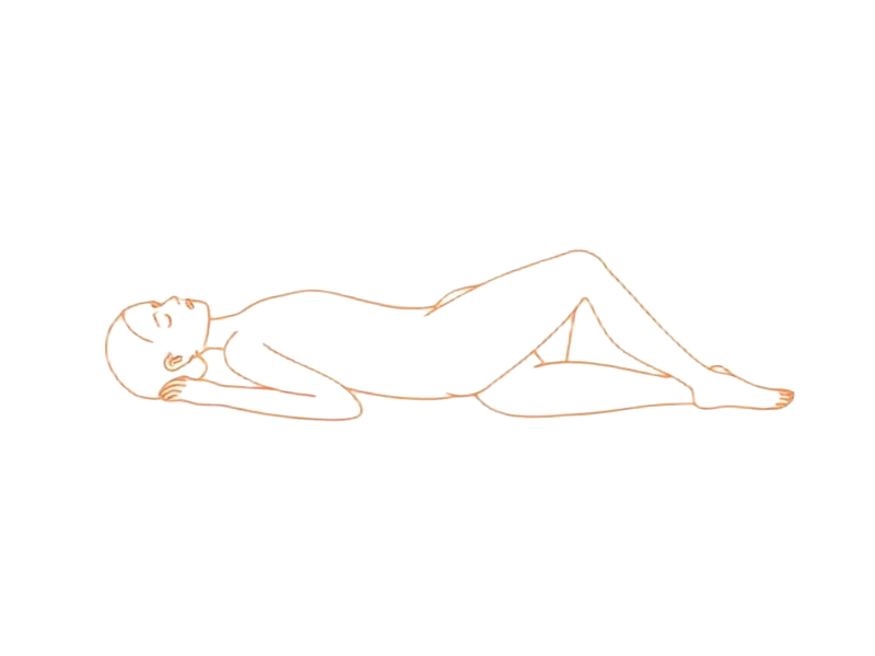 Continuous line drawing of reclining figure at rest — body rub pricing guide