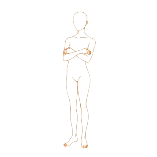 Continuous line drawing of self-embrace pose — body rub terms of service