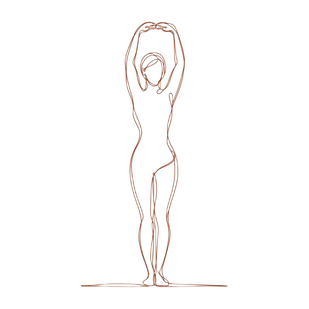 Body silhouette line art — body rub services